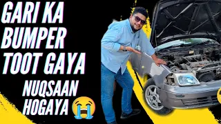 Mechanic ke Pas Khuwari hui😢 | Gari ka Bumper  Sahi Karaya | Petrol aur Biryani ke Manazir | Vlog#8