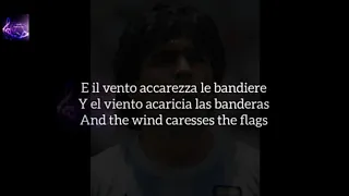 MARADONA - Homenaje Italia 90 canción song lyrics subtitulado español ingles italiano HQ