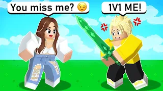 My Ex GIRLFRIEND CHEATED, So I 1v1'd Her... (Roblox Bedwars)