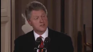 Pres. Clinton at Medal of Freedom Event (1993)