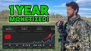 How Much YOUTUBE Paid Me After ONE YEAR - How to get Monetized and GROW Your Channel.