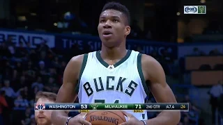 Giannis Antetokounmpo Career High 2016.12.23 vs Wizards - NASTY 39 Pts, 8 Rebs, 6 Ast