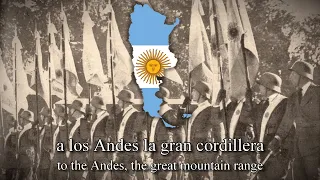 "Canción del Ejército Argentino" Argentine Patriotic March, English + Spanish Lyrics