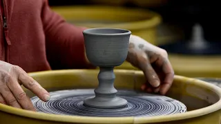 Making a Clay Goblet on the Potter's Wheel Video Lesson