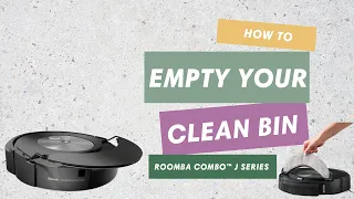 How to Empty Clean Bin Roomba Combo j Series