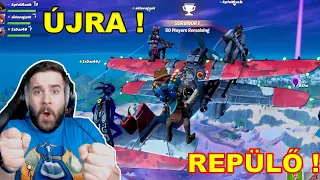 ÚJRA REPÜLŐK A FORTNITEBAN ! | Fortnite Repülőzés w/ ZsDav, Levi és Aida