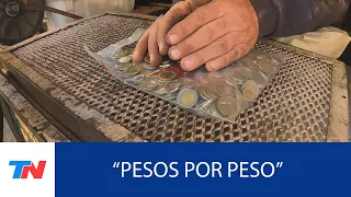 PESOS POR PESO: las monedas argentinas vendidas como metal valen más que su denominación