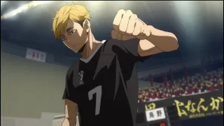 Haikyu Miya Twin Brother Serve Blast [720p] | Karasuno vs Inarizaki