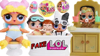 LOL OMG Makeover DIY Sleepover Room Big Sister OMG Fashion Doll