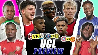 UEFA CHAMPIONS LEAGUE PREVIEW [FT. Tox, Festus, Dani & Godfrey] Ac Milan,  Real Madrid, Arsenal.