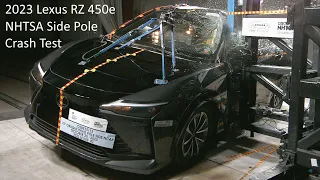 2023-2025 Lexus RZ 300e / RZ 450e EV NHTSA Side Pole Crash Test
