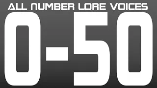 Number Lore Voices 0-50 (Desc for voice actors)