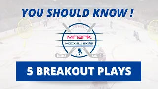 5 Simple Ice Hockey Breakout Plays - Every Hockey Player Should Know !