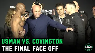 Kamaru Usman vs. Colby Covington Final Face Off | UFC 268