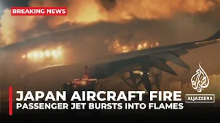 Japan Airlines plane on fire: Passenger jet collides with coastguard plane