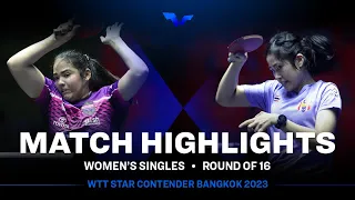 Adriana Diaz vs Suthasini Sawettabut | WS R16 | WTT Star Contender Bangkok 2023