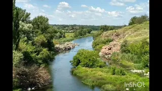 Контрольний стислий переказ розповідного тексту з елементами опису місцевості Садиба на березі Росі