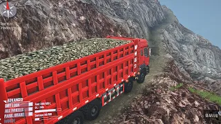 Dongfeng Balong 350 Truck LA LUNA9 V1, DANGEROUS ROADS MAP-  Spintires Mudrunner