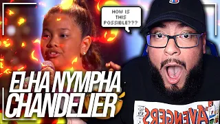 SHE BLEW ME AWAY!!! Elha Nympha - Chandelier  REACTION!  Little Big Shots Season 2