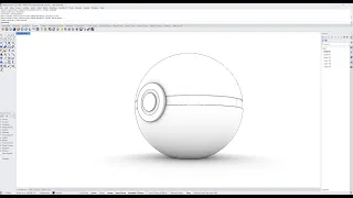 Rhino 8 Poke Ball (part a) Modeling