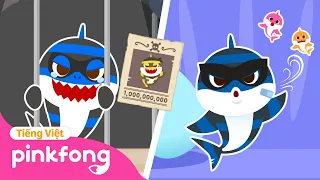 Chơi trốn tìm cùng Gia đình Cá Mập Trộm 🦈 +Tuyển tập | Cá Mập Con Baby Shark Pinkfong Nhạc thiếu nhi