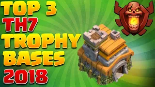 TOP 3 “BEST” 2018 TOWN HALL 7 (TH7) TROPHY/CHAMPION BASE DESIGN!-Clash Of Clans