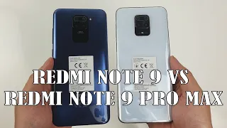 Redmi Note 9 vs Redmi Note 9 Pro Max | Fingersprint, Speedtest, Camera Comparison