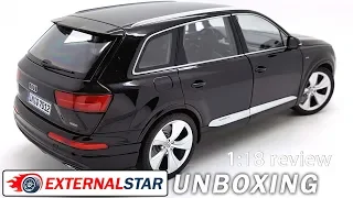 Unboxing and review of 2016 Audi Q7 1:18 by Minichamps