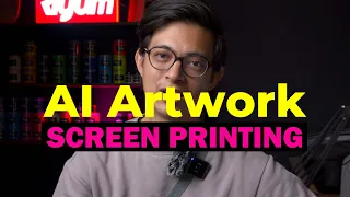 How do you screen print a super realistic AI artwork?
