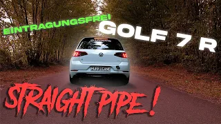 GOLF 7 R 310 PS | Klappenauspuff | 3,5" Straight Pipe | HURRICANE EXHAUST