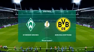 Werder Bremen vs Borussia Dortmund | Weserstadion | 2019-20 DFB-Pokal | PES 2020