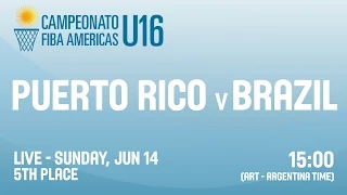 Puerto Rico v Brazil - 5th Place - 2015 FIBA Americas U16 Championship