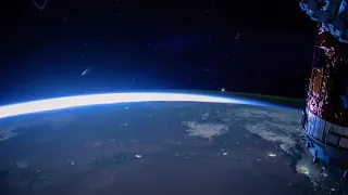 Comet NEOWISE from ISS (International Space Station)