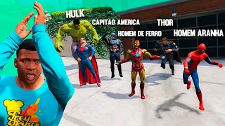 ESSA É A COLEÇÃO DE SUPER HERÓI NO GTA 5 (INCRÍVEL!!!)