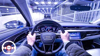 2023 AUDI S8 571HP NIGHT POV DRIVE Onboard (60FPS)