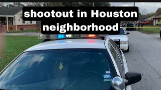 Police Body Cam| Videos show chaotic shootout in Houston neighborhood that left suspect wounded