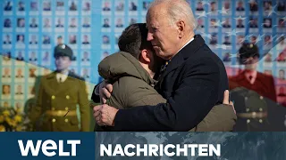 BLITZBESUCH IM KRIEG: Bidens historischer Trip nach Kiew - Eine Herzensangelegenheit | WELT Stream