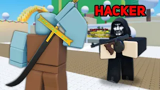 I Trolled a HACKER in Combat Warriors.. (Roblox)