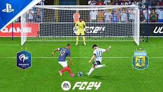 ARGENTINA VS FRANCE  EA SPORTS FC 24  PENALTY SHOOTOUT  PS5 GAMEPLAY
