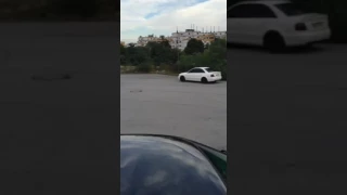 Audi s4 b5  white limo goes wild