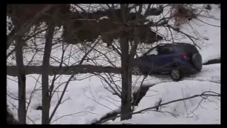 Off road in snow, subaru forester and daihatsu terios