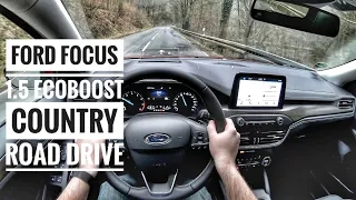 Ford Focus Vignale 1.5 Ecoboost (2019) | POV Country Road Drive