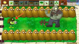 ONE Gatling Pea, Snow Pea vs 99 Gargantuar Zombie | Plants vs Zombies Crumbs mode