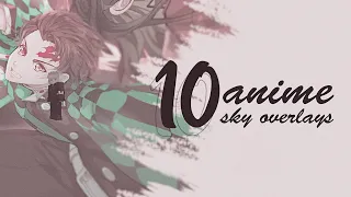 10 ANIME SKY OVERLAYS [MINECRAFT 1.8.9]