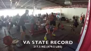 Scott Beitzell 100% Raw Battlefield Open - 479 State  Bench Record