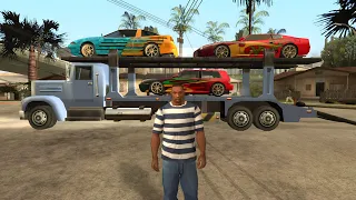 Delivering the Luxury Cars to CJ's New House / gta san andreas