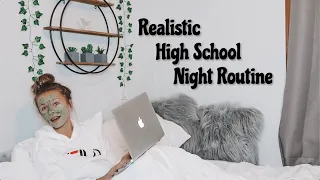 my realistic school night routine