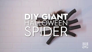 DIY Giant Halloween Spider | Made By Me Home | Better Homes & Gardens