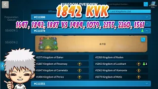 LIVE: 1842 KVK First Day! 1647, 1842, 1887 vs 1484, 2375, 1079, 1561, 2260, 1842! 6 Imperium KvK