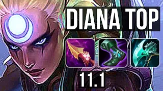 DIANA vs SHEN (TOP) | 7 solo kills, Legendary, 300+ games, 15/5/10 | TR Diamond | v11.1